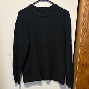 Textured Knit Crewneck Sweater